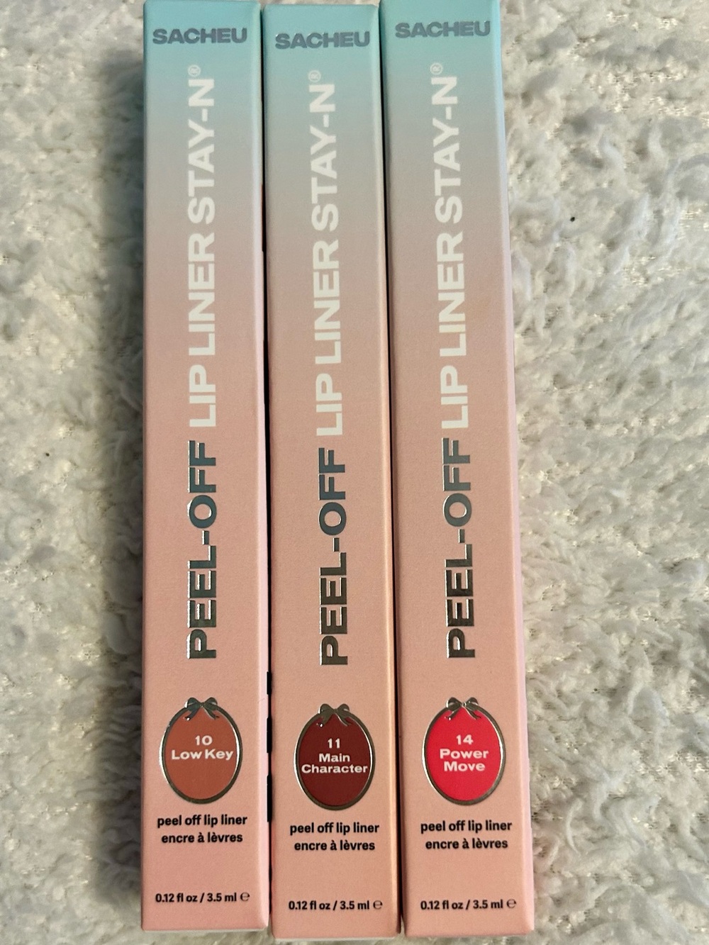 Sacheu Peel-Off Lip Liner Trio